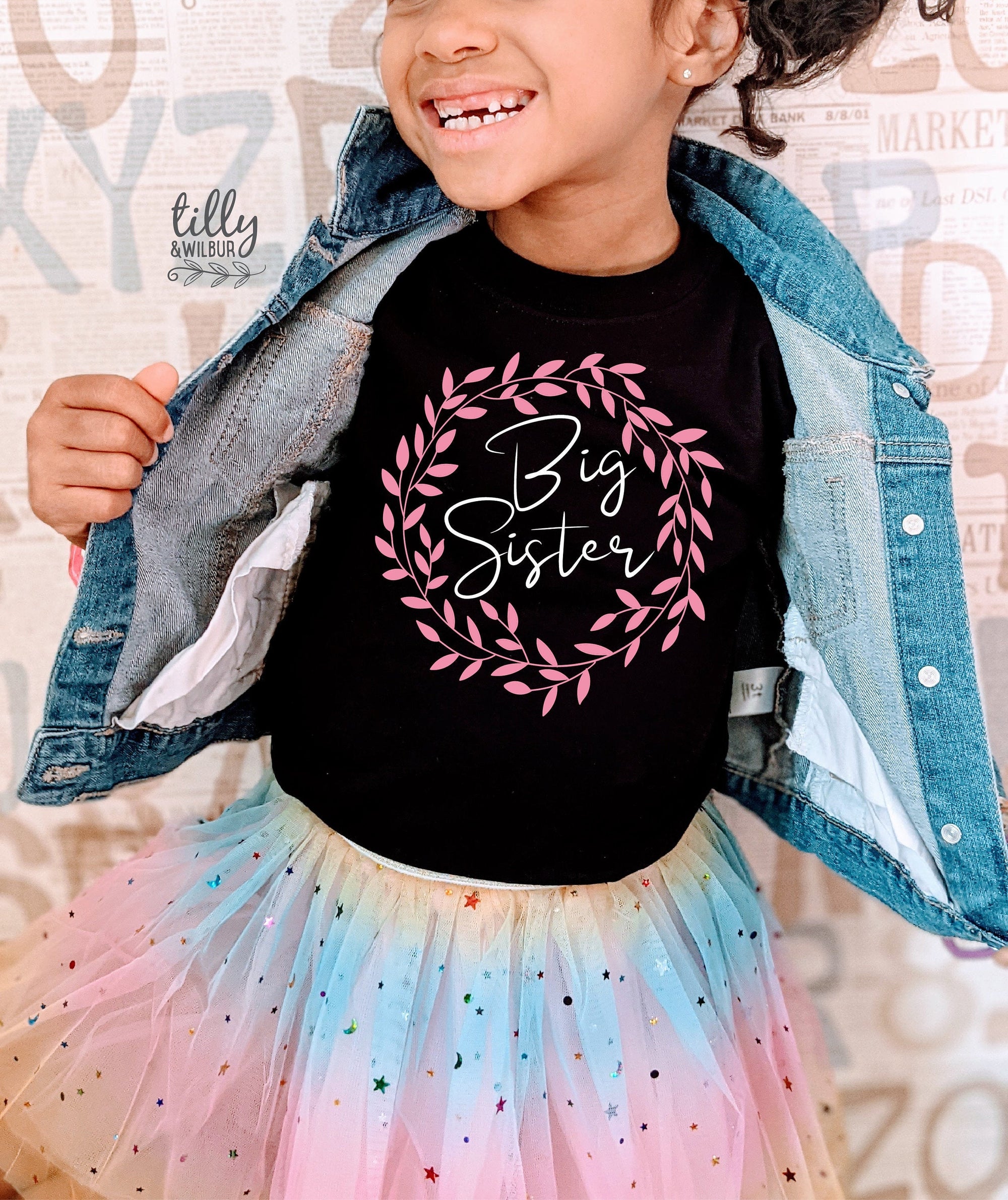 Big Sister T-Shirt, Big Sister Announcement, Big Sister Gift, Pregnancy Announcement Shirt, I&#39;m Going To Be A Big Sister Announcement Shirt