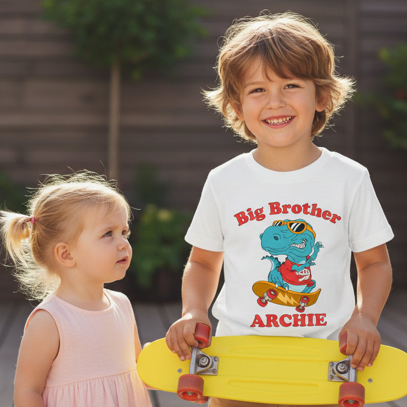 Promoted To Big Brother T-Shirt For Boys, Personalised Name, Big Brother Shirt, I&amp;#39;m Going To Be A Big Brother, Pregnancy Announcement Shirt