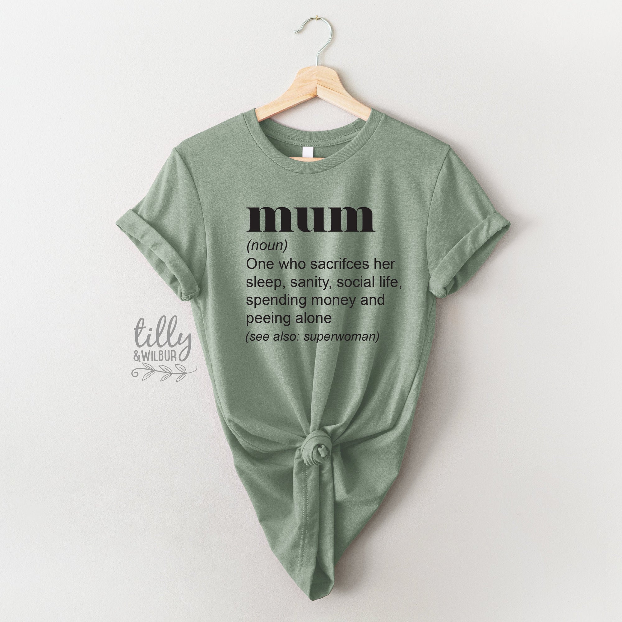 Mum Definition T-Shirt, Funny Mum T-Shirt, Motherhood Is A Walk In The Park T-Shirt, Funny Mum Tee, Mother&#39;s Day Gift, Funny Gift For Mum