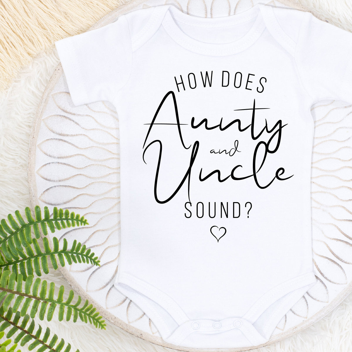 How Does Aunty &amp; Uncle Sound Bodysuit, Pregnancy Announcement Bodysuit, Niece Arriving, Nephew Arriving, Reveal To Aunt and Uncle, Auntie