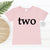 Two T-Shirt, 2nd Birthday T-Shirt, 2nd Birthday Gift, 2 Today Birthday Tee, Cake Smash Outfit, Girls Birthday Gift, Birthday Girl T-Shirt