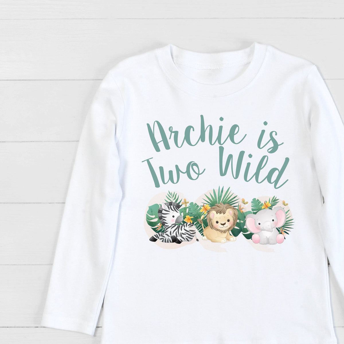 Two Wild Personalised Birthday T-Shirt, Two Wild Birthday, 2 Year Old Gift, Second Birthday Gift, 2nd Birthday Present, 2nd Birthday Outfit