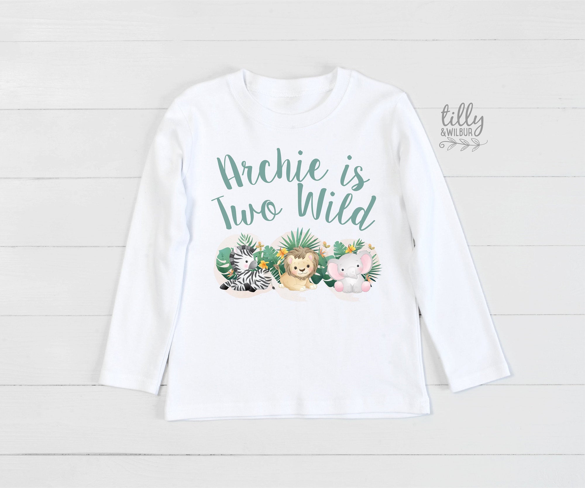 Two Wild Personalised Birthday T-Shirt, Two Wild Birthday, 2 Year Old Gift, Second Birthday Gift, 2nd Birthday Present, 2nd Birthday Outfit
