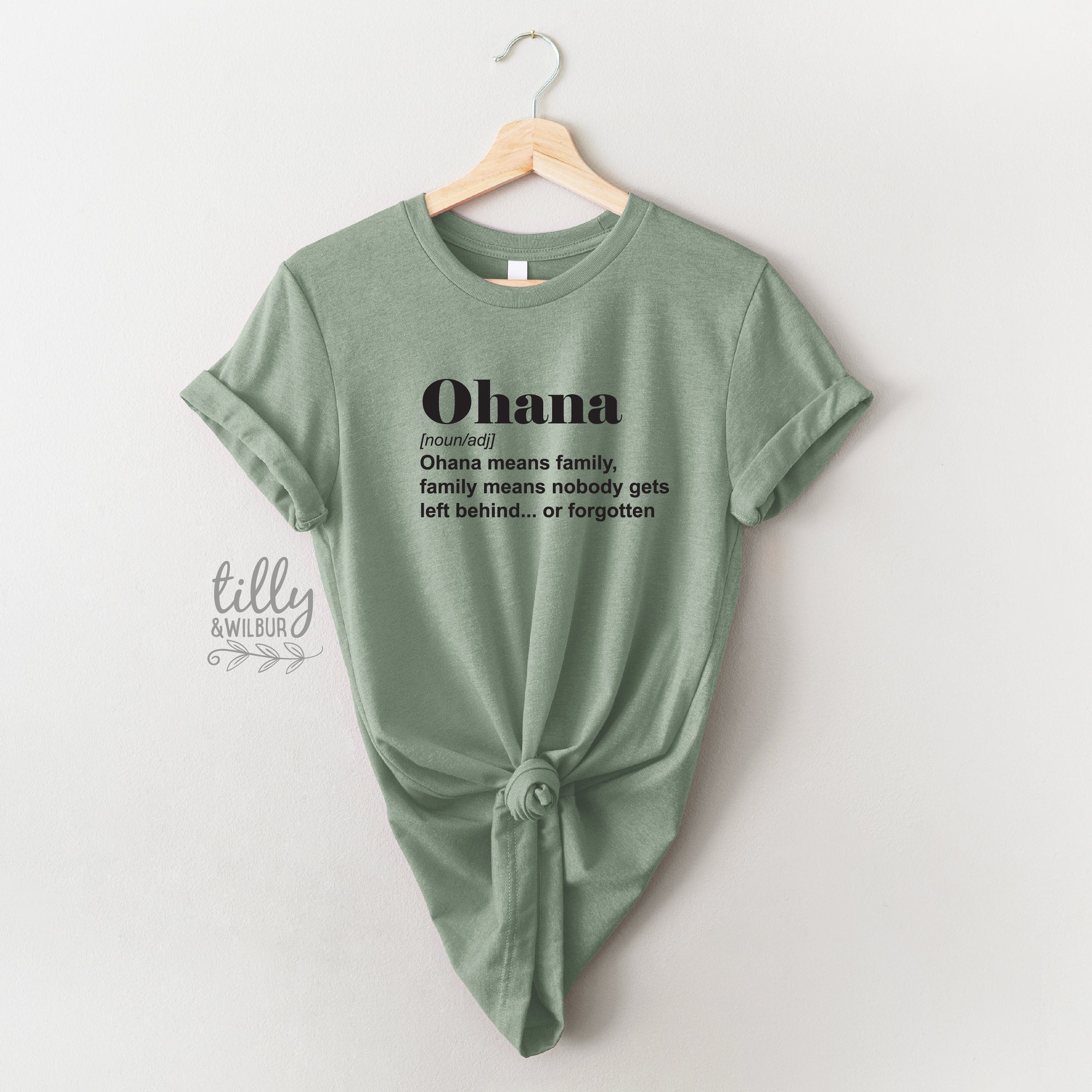 Ohana T-Shirt, Ohana Means Family T-Shirt, Lilo and Stitch T-Shirt, Family Means No One Gets Left Behind T-Shirt, Mother&#39;s Day TShirt Gift,