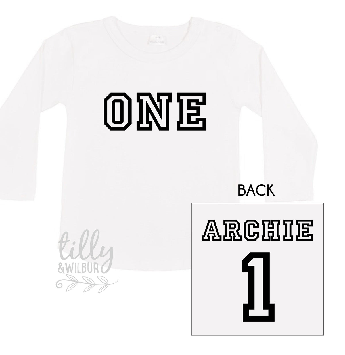 personalised first birthday shirt one with name and number on back baby outfit australia