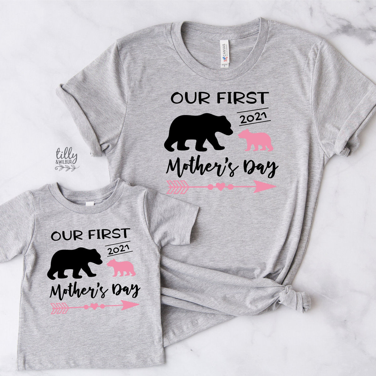 Our First Mother&amp;#39;s Day 2021 Mummy And Daughter Matching Set, Mother&amp;#39;s Day Gift, Mother Daughter Matching Outfits, 1st Mother&amp;#39;s Day 2021 Gift