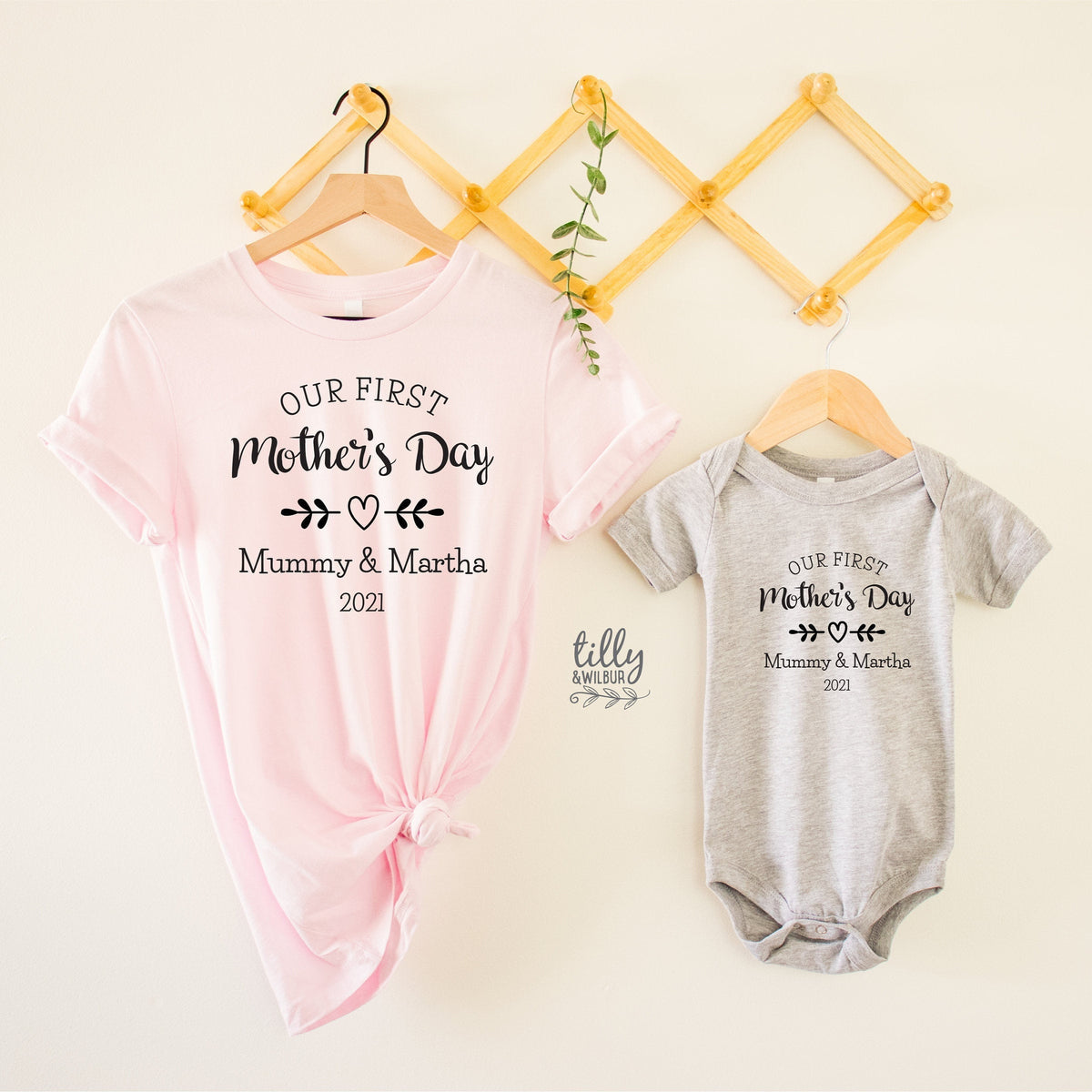 Our First Mother&amp;#39;s Day 2021 Matching Outfits, Mother And Baby Mother&amp;#39;s Day T-Shirts, Mothers Day Gift, Mummy &amp; Me Matching, 1st Mother&amp;#39;s Day