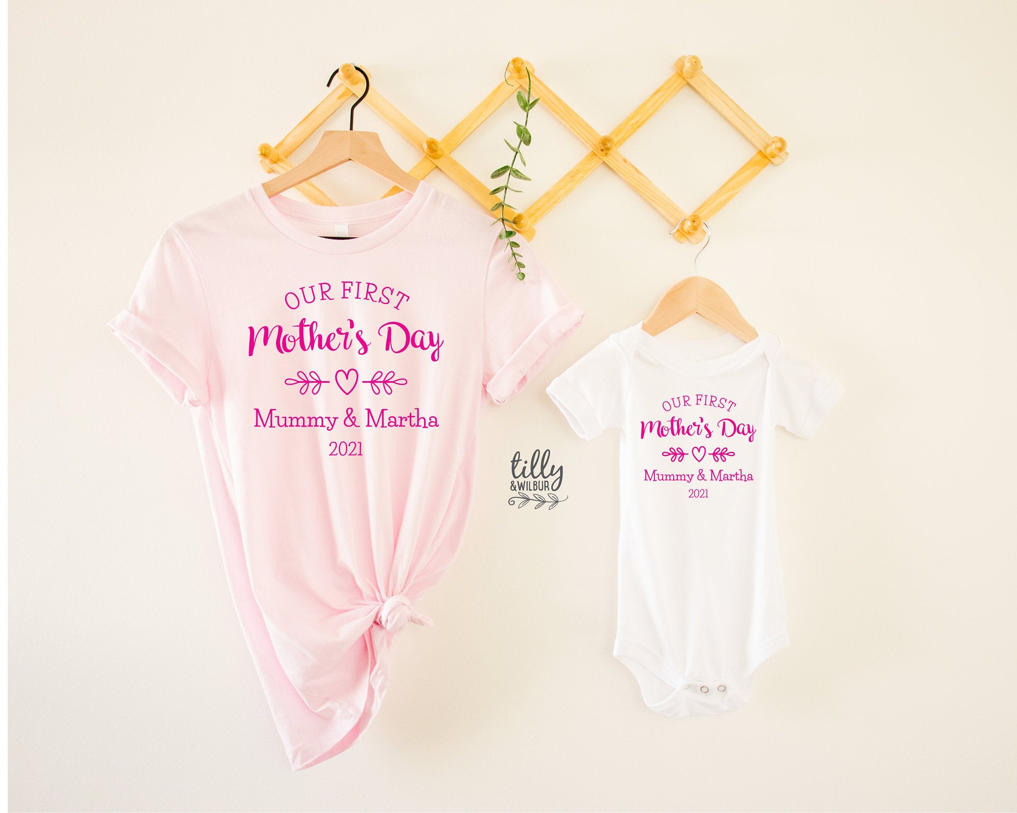 Our First Mother&#39;s Day 2021 Matching Outfits, Mother And Baby Mother&#39;s Day T-Shirts, Mothers Day Gift, Mummy & Me Matching, 1st Mother&#39;s Day