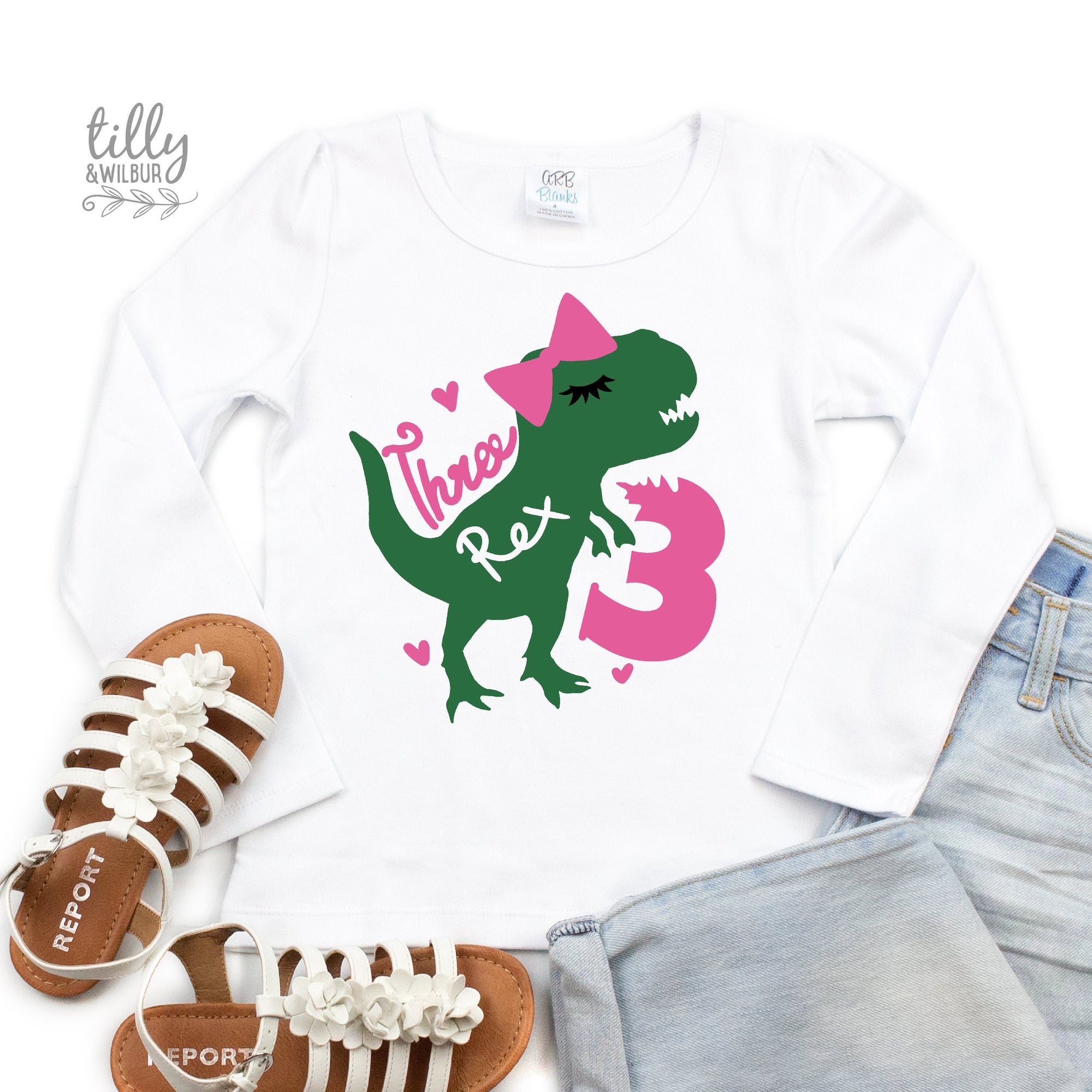Three Rex Third Birthday T-Shirt, 3rd Birthday, 3rd Birthday Shirt, 3rd Birthday Outfit, Dinosaur Party, Dinosaur T-Shirt, Tyrannosaurus