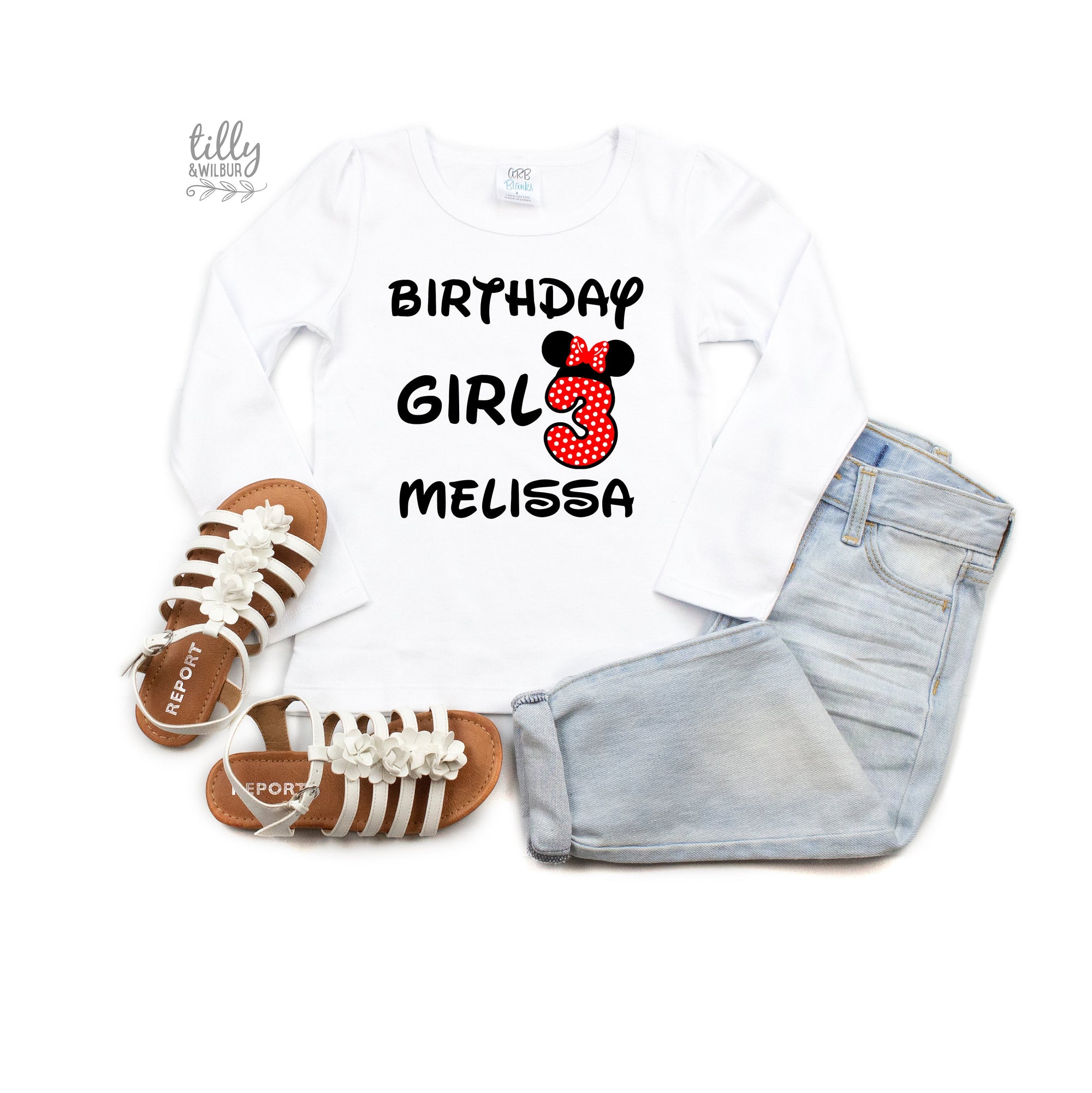 Personalised 3rd Birthday T-Shirt, Three Birthday Shirt, 3rd Second Birthday Tee, Three Birthday Gift, Girls 3rd Birthday, Girls Birthday