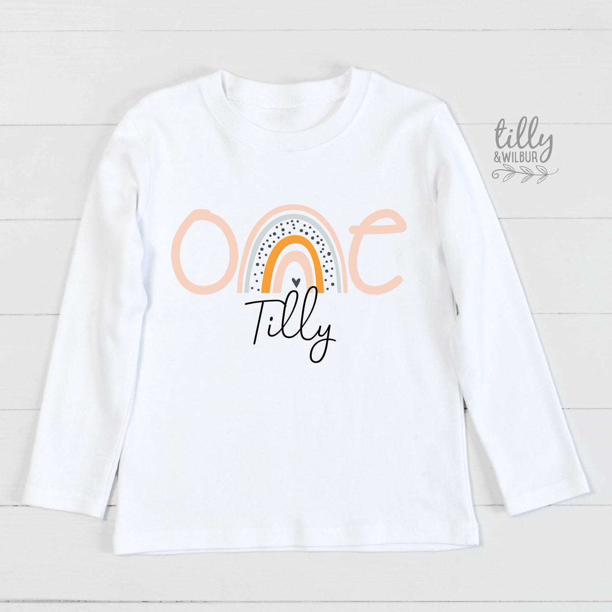 1st Birthday T-Shirt, One Birthday Shirt, First Birthday Tee For Girls, 1st Birthday Outfit, Birthday Girl, Rainbow One T-Shirt, Girls Gift