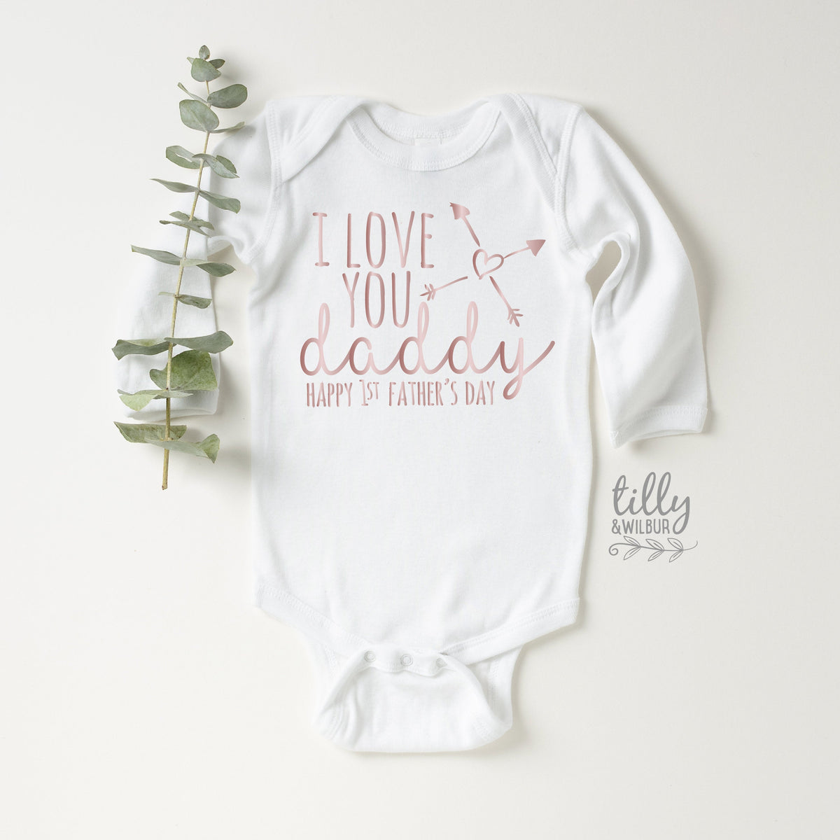 I Love You Daddy Happy 1st Father&amp;#39;s Day, Father&amp;#39;s Day Bodysuit, Father&amp;#39;s Day Baby Outfit, First Fathers Day Baby Gift, Newborn Daddy Gift