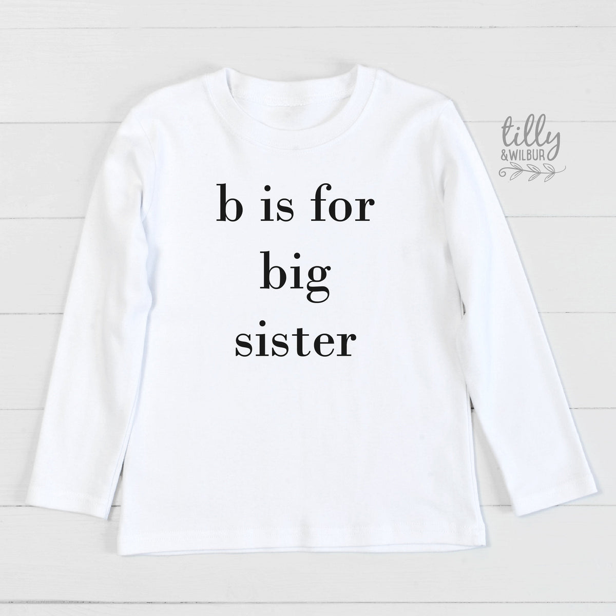 B Is For Big Sister T-Shirt, Big Sister Announcement, Big Sister Gift, Pregnancy Announcement Shirt, Sibling TShirt, Big Sister T-Shirt Gift