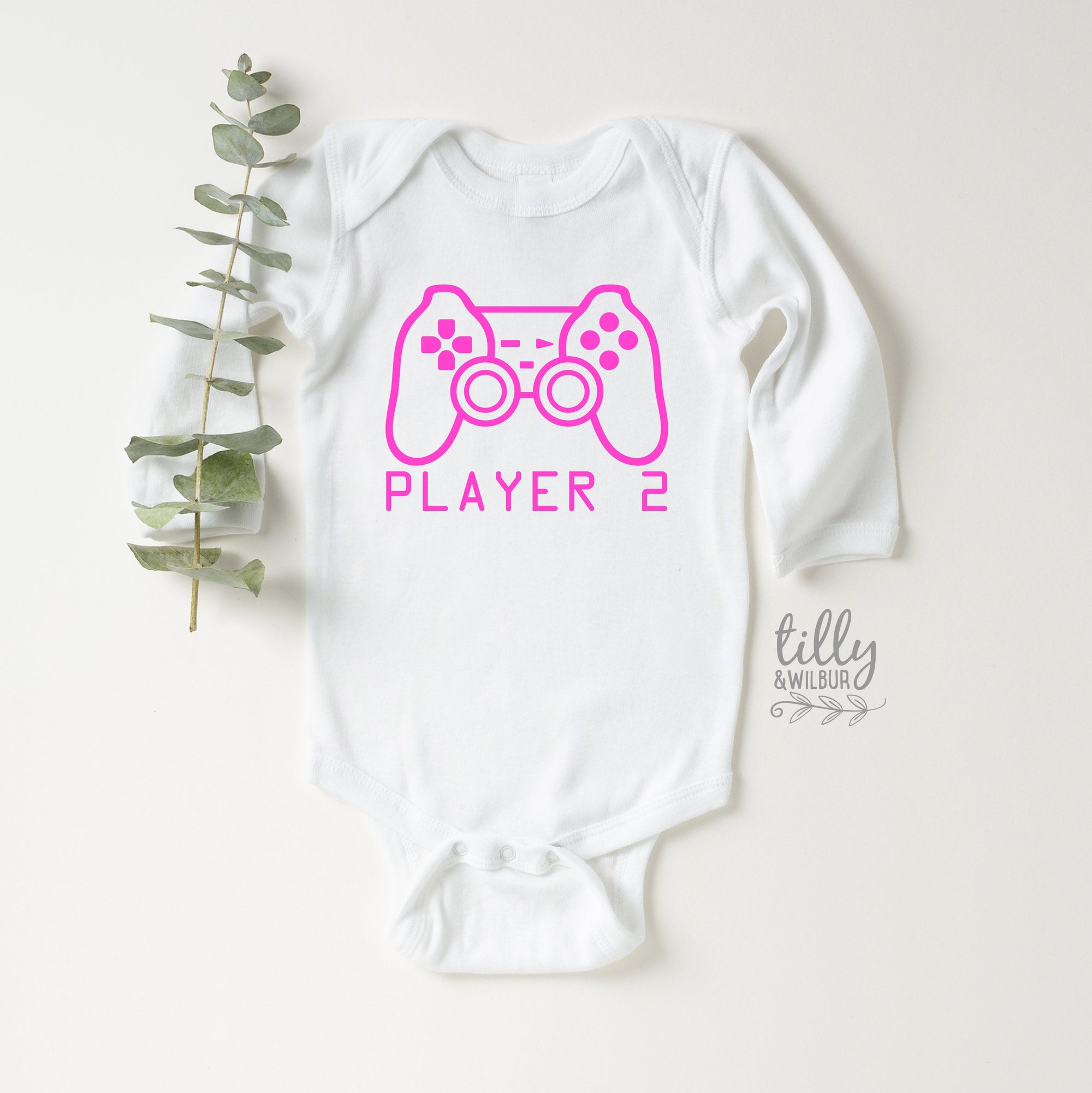 Player 2 Bodysuit, Player 2 Onesie, Part of Player 1 Player 2 Set, Daddy Daughter Matching Shirts, Matching Tees, Gaming, Father&#39;s Day Gift