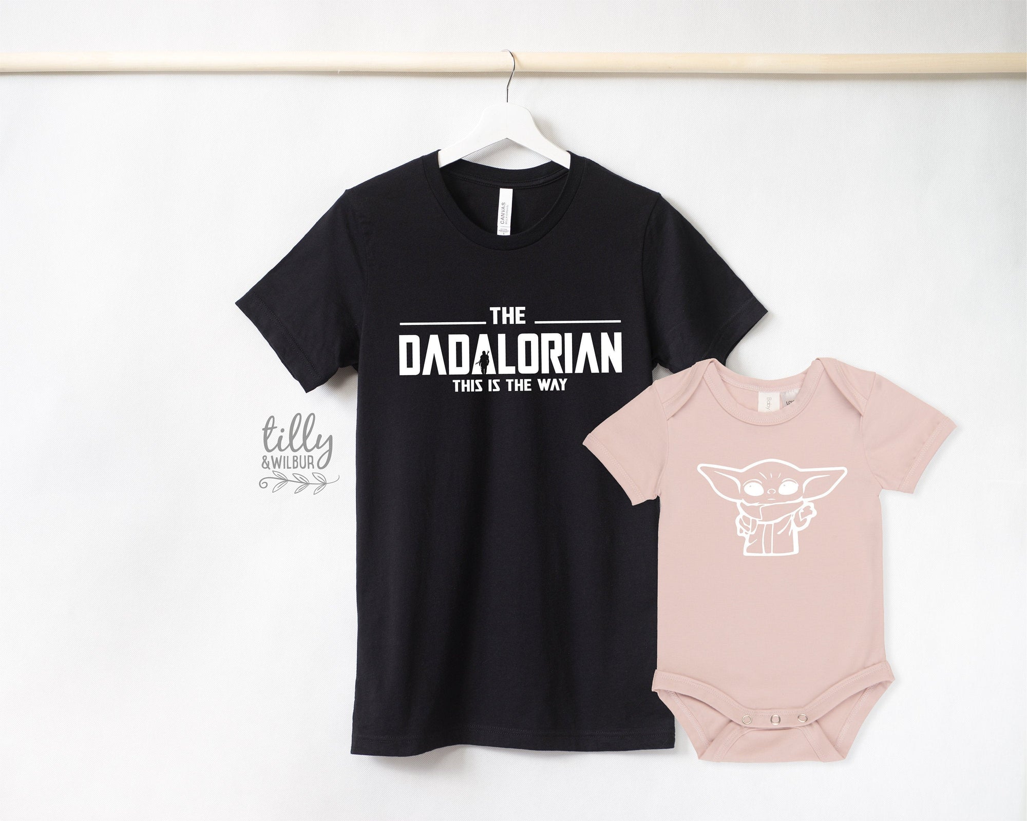 Dadalorian T-Shirt, Father And Baby Set, Daddy And Me Outfits, Daddy And Daughter Shirts, Father And Son Shirts, Father&#39;s Day Gift, Daddy