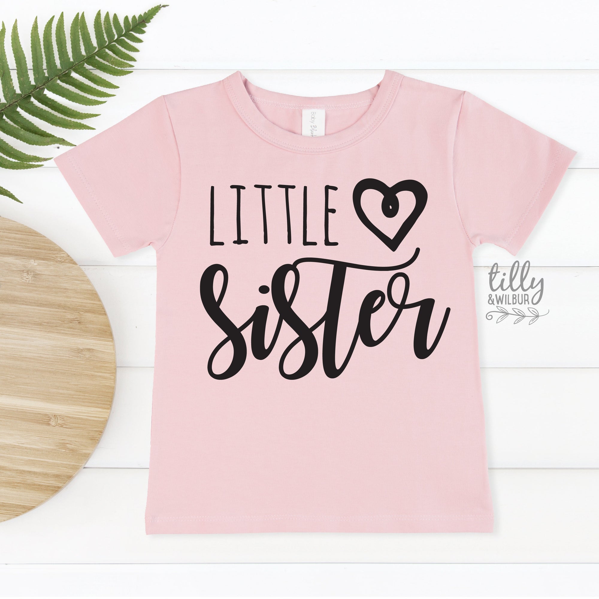 Little Sister T-Shirt, Matching Sister Outfits, Sibling T-Shirts, Matching Big Sister Little Sister T-Shirts, New Baby Sister Gift, Newborn