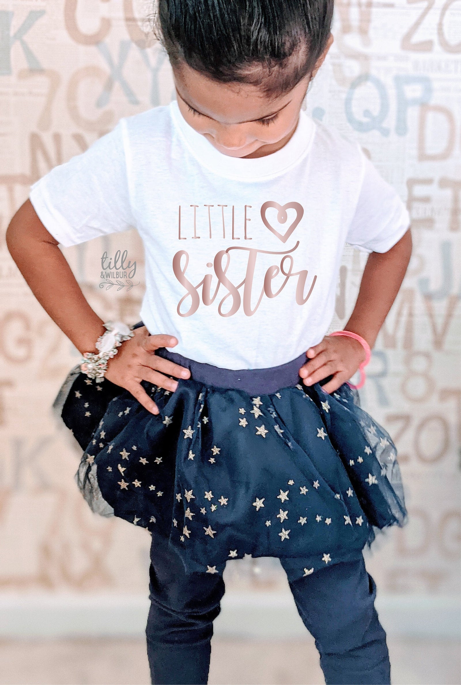 Little Sister T-Shirt, Matching Sister Outfits, Sibling T-Shirts, Matching Big Sister Little Sister T-Shirts, New Baby Sister Gift, Newborn