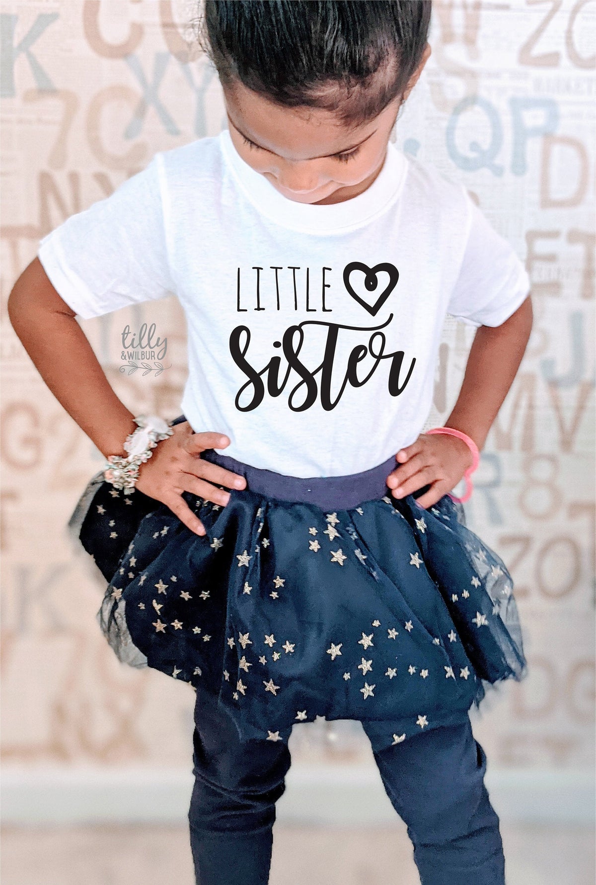 Little Sister T-Shirt, Matching Sister Outfits, Sibling T-Shirts, Matching Big Sister Little Sister T-Shirts, New Baby Sister Gift, Newborn