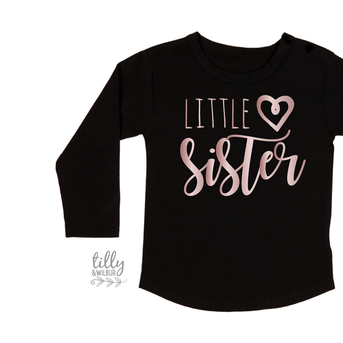 Little Sister T-Shirt, Matching Sister Outfits, Sibling T-Shirts, Matching Big Sister Little Sister T-Shirts, New Baby Sister Gift, Newborn