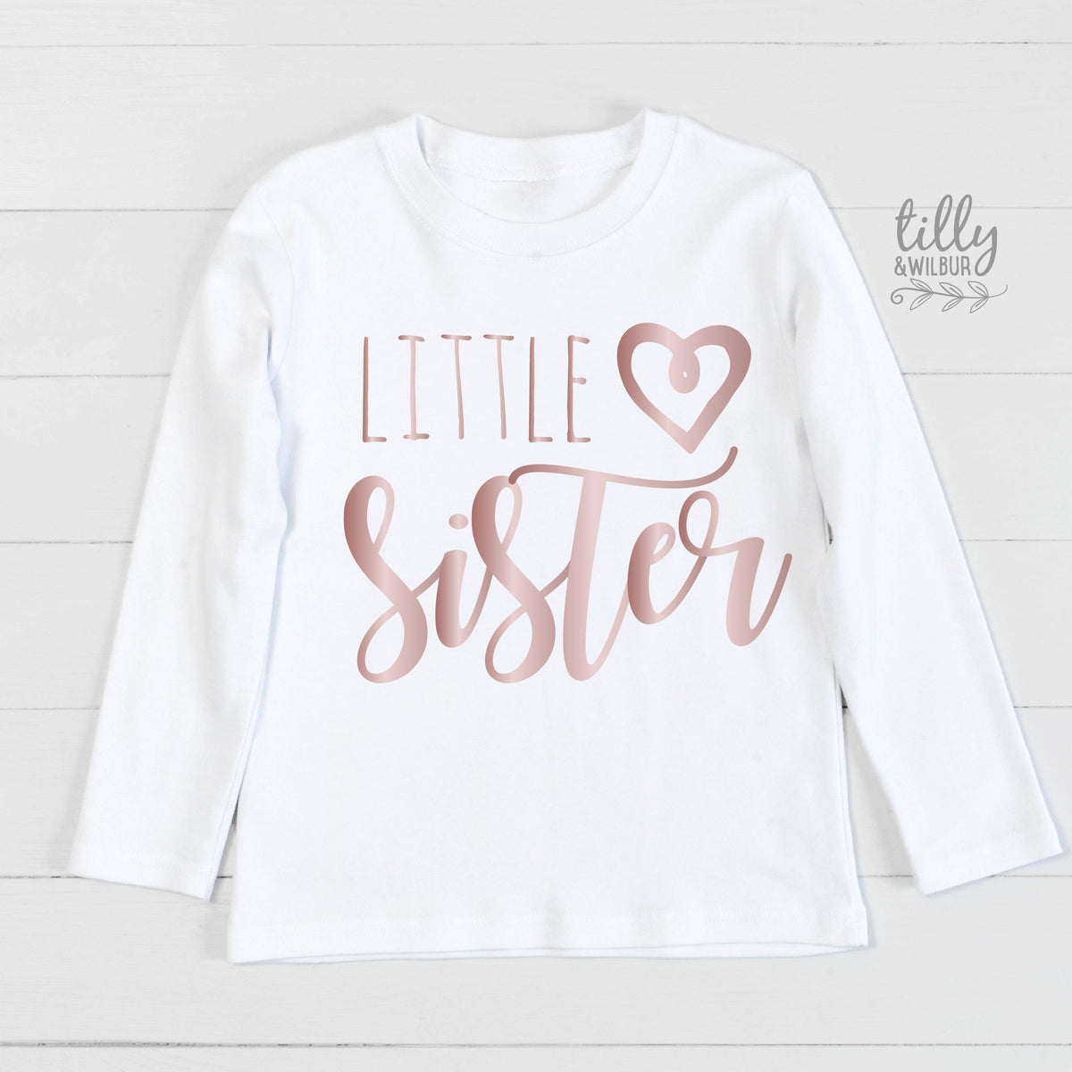 Little Sister T-Shirt, Matching Sister Outfits, Sibling T-Shirts, Matching Big Sister Little Sister T-Shirts, New Baby Sister Gift, Newborn
