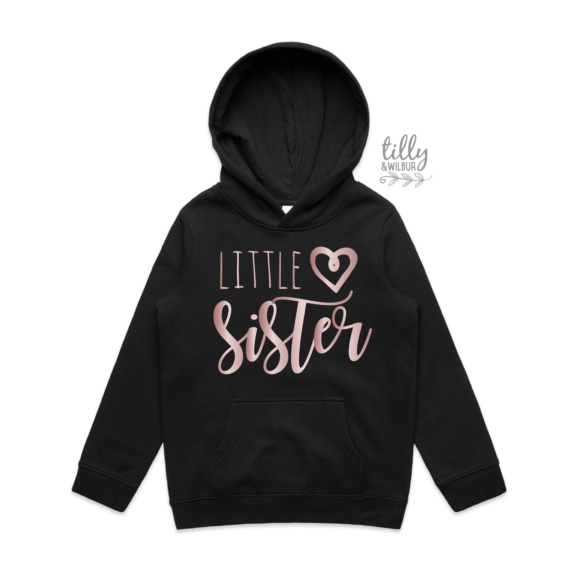 Little Sister Hoodie, Matching Sister Outfits, Sibling T-Shirts, Matching Big Sister Little Sister Shirts, New Baby Sister Gift, Newborn