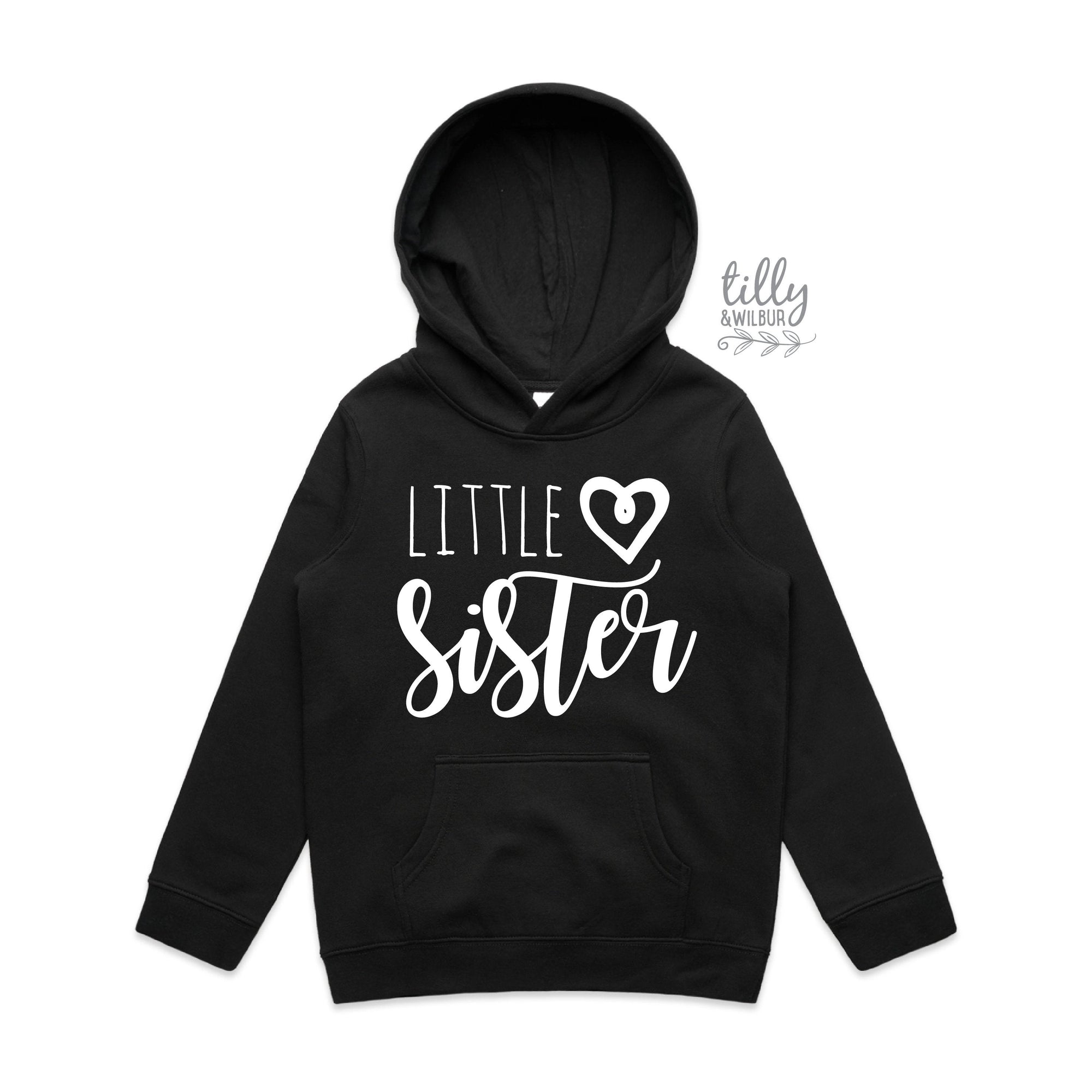 Little Sister Hoodie, Matching Sister Outfits, Sibling T-Shirts, Matching Big Sister Little Sister Shirts, New Baby Sister Gift, Newborn