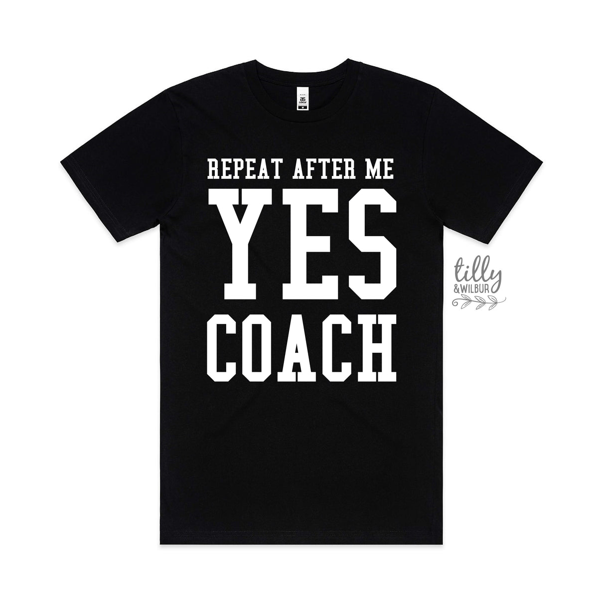Repeat After Me Yes Coach Men&amp;#39;s T-Shirt, Coach T-Shirt, Coach Gift, Sports Coach T-Shirt, Football Coach, Soccer Coach, Gymnastics Coach