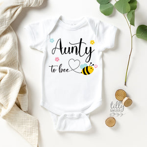 Aunty To Bee Bodysuit, Hello Aunty Onesie, Pregnancy Announcement To Sister, Sister Aunt To Be, Auntie To Be, Aunty To Be, Aunty Onesie