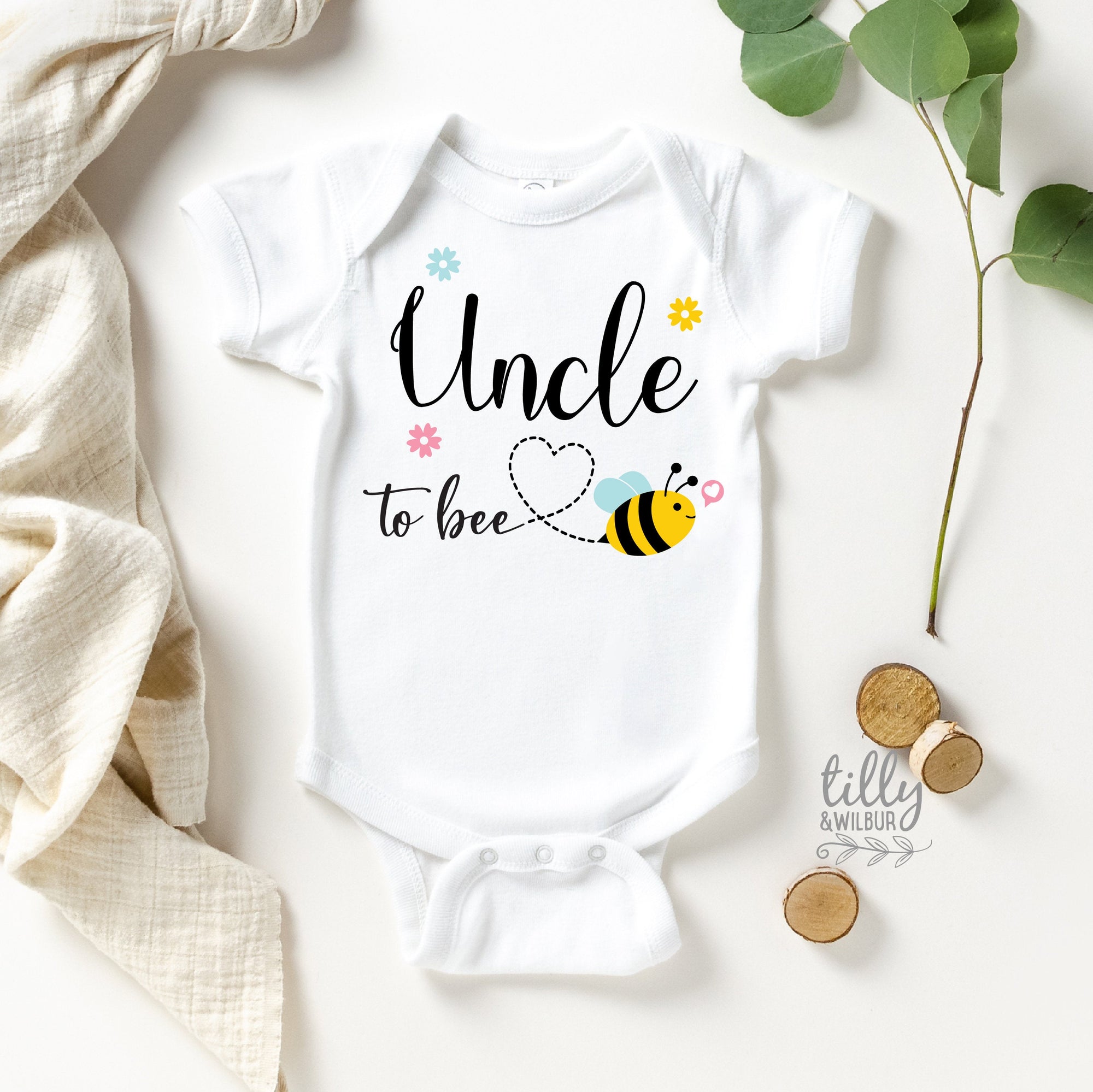 Uncle To Bee Bodysuit, Hello Uncle Onesie, Pregnancy Announcement To Brother, Uncle To Be, Announcement Onesie, Reveal To Uncle, New Uncle