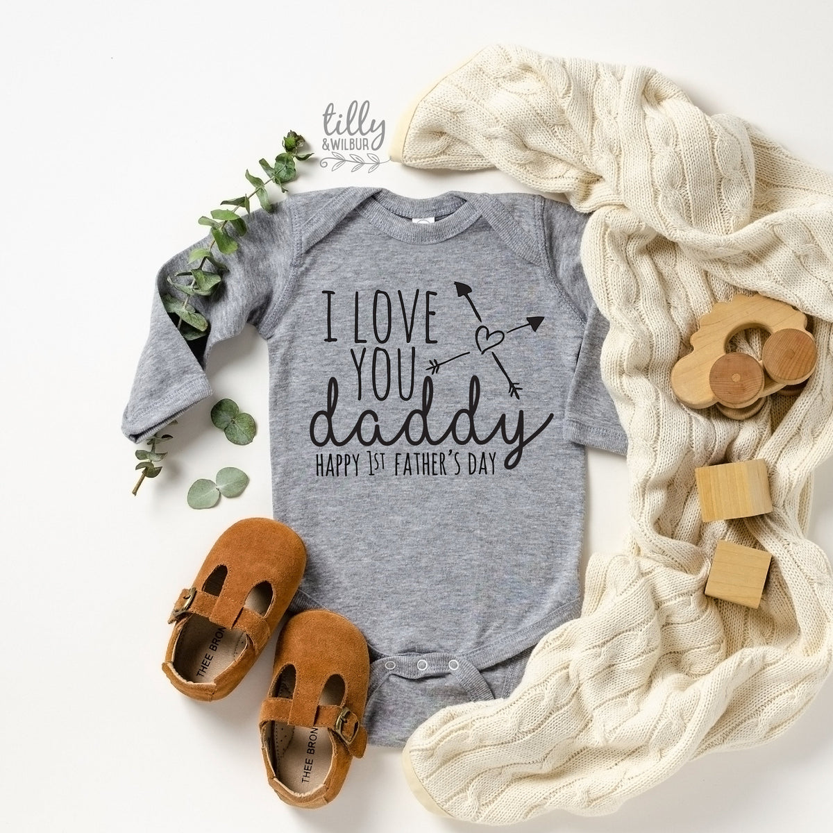 I Love You Daddy Happy 1st Father&amp;#39;s Day, Father&amp;#39;s Day Bodysuit, Father&amp;#39;s Day Baby Outfit, First Fathers Day Baby Gift, Newborn Daddy Gift