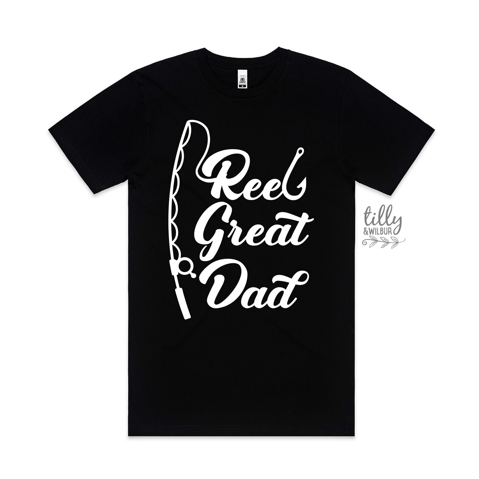 Reel Great Dad T-Shirt, Fishing T-Shirt, Fisherman T-Shirt, Father&#39;s Day Gift, Dad Gift, Dad Birthday, Christmas Gift, Funny Dad T-Shirt