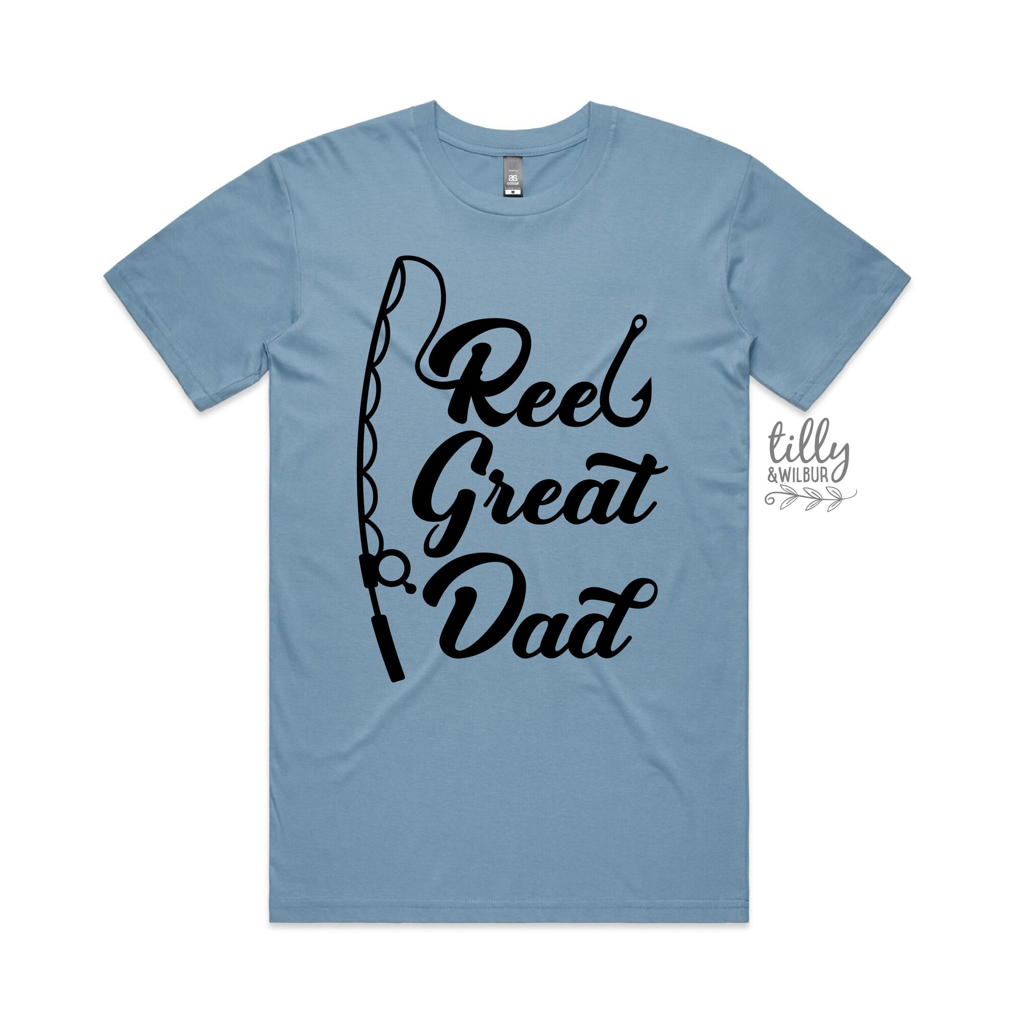 Reel Great Dad T-Shirt, Fishing T-Shirt, Fisherman T-Shirt, Father&#39;s Day Gift, Dad Gift, Dad Birthday, Christmas Gift, Funny Dad T-Shirt