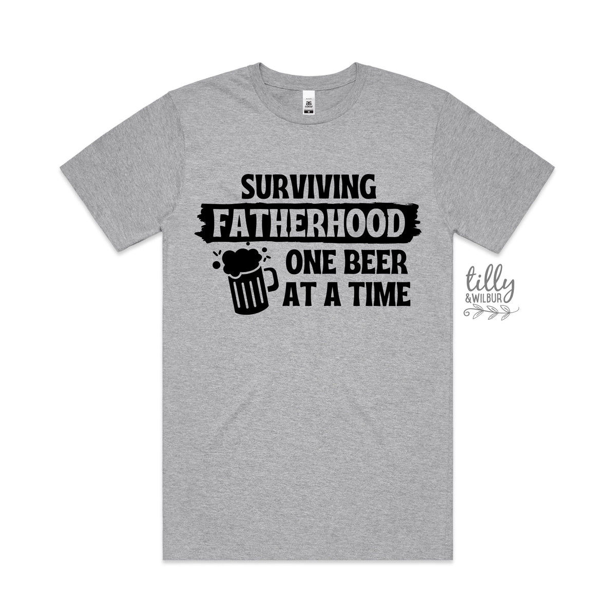 Surviving Fatherhood One Beer At A Time Men&amp;#39;s T-Shirt, Father&amp;#39;s Day T-Shirt, Funny Father&amp;#39;s Day Gift, First Father&amp;#39;s Day, Funny Dad Gift
