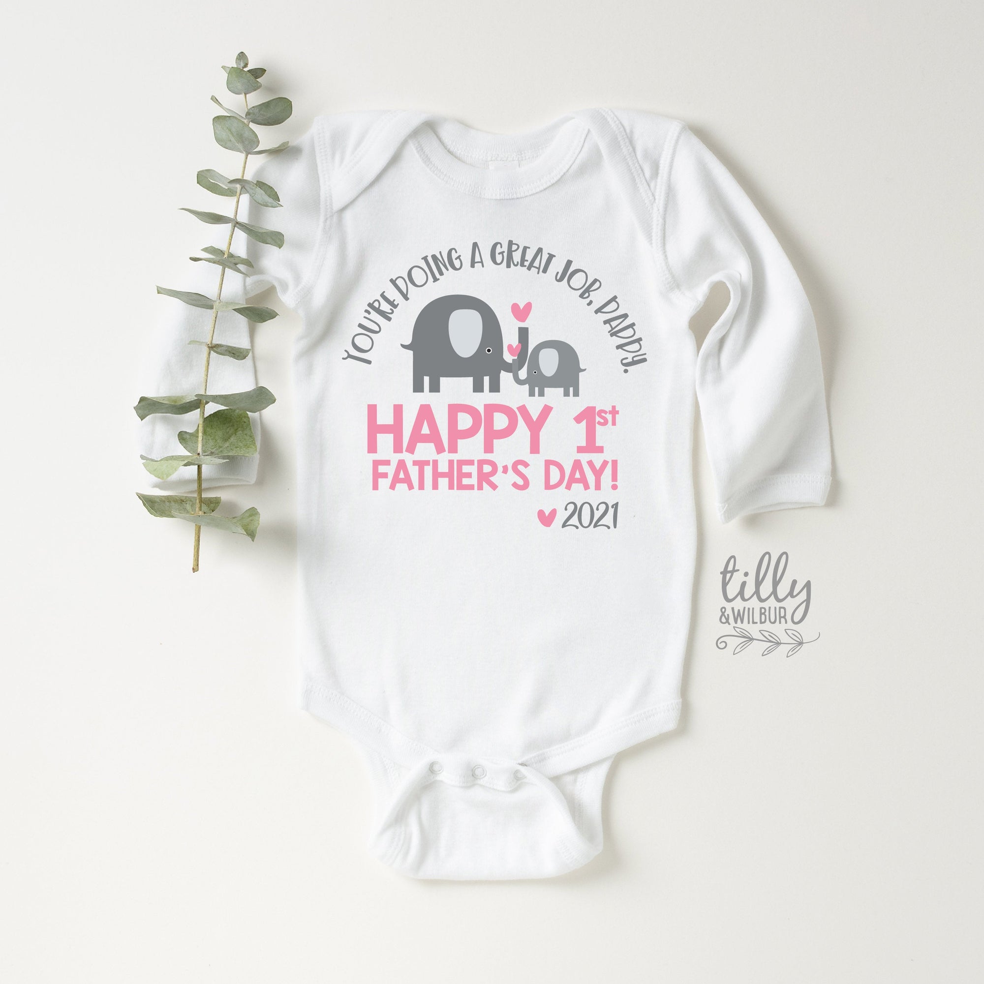 You&#39;re Doing A Great Job Daddy Bodysuit, Happy 1st Father&#39;s Day 2021, Our First Father&#39;s Day 2021 Baby Bodysuit, First Father&#39;s Day Onesie