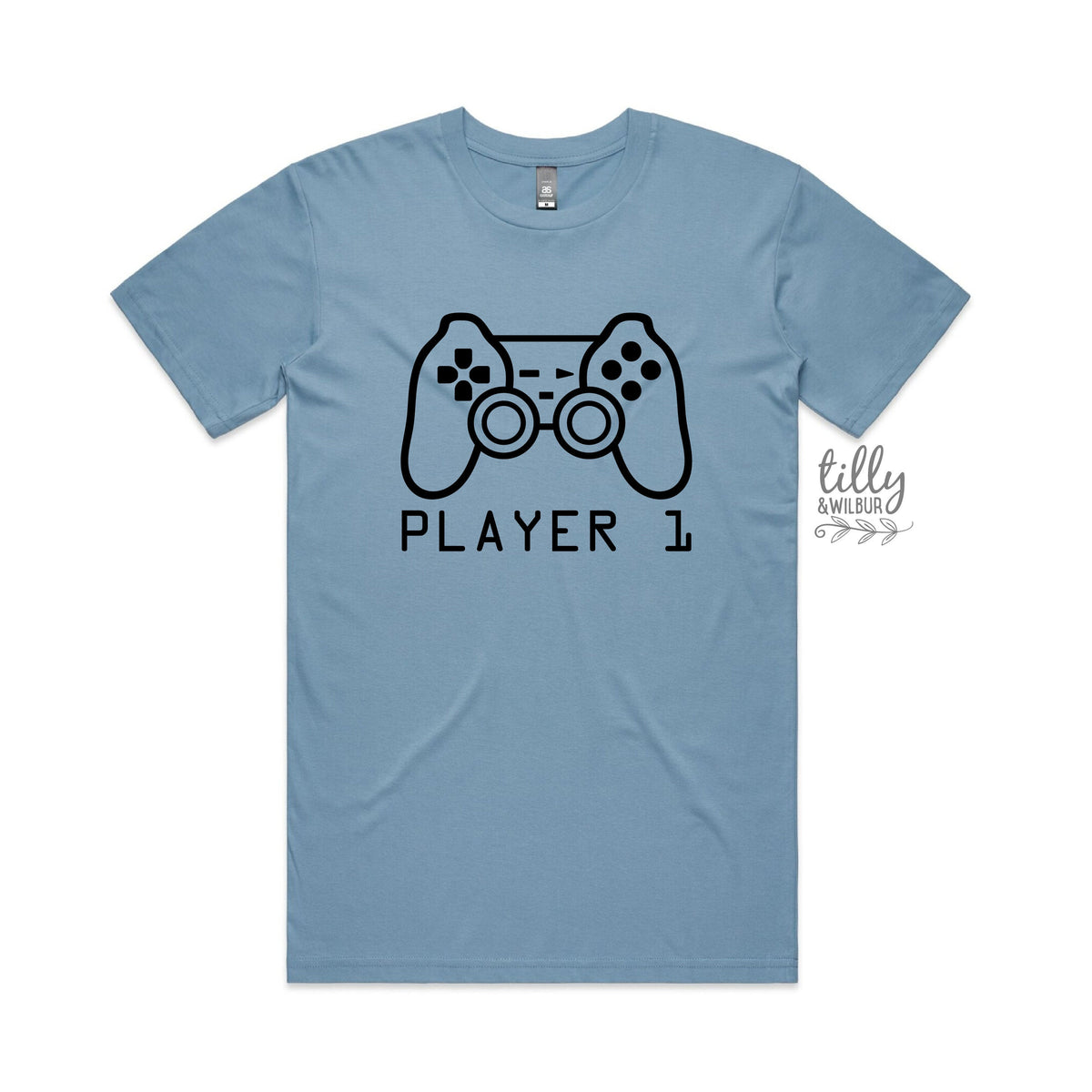 Player 1 T-Shirt, Part Of Player 1 Player 2 Set, Father Son Matching Shirts, Matching Dad Baby, Gaming, Father&amp;#39;s Day Gift, Video Gift, Gamer