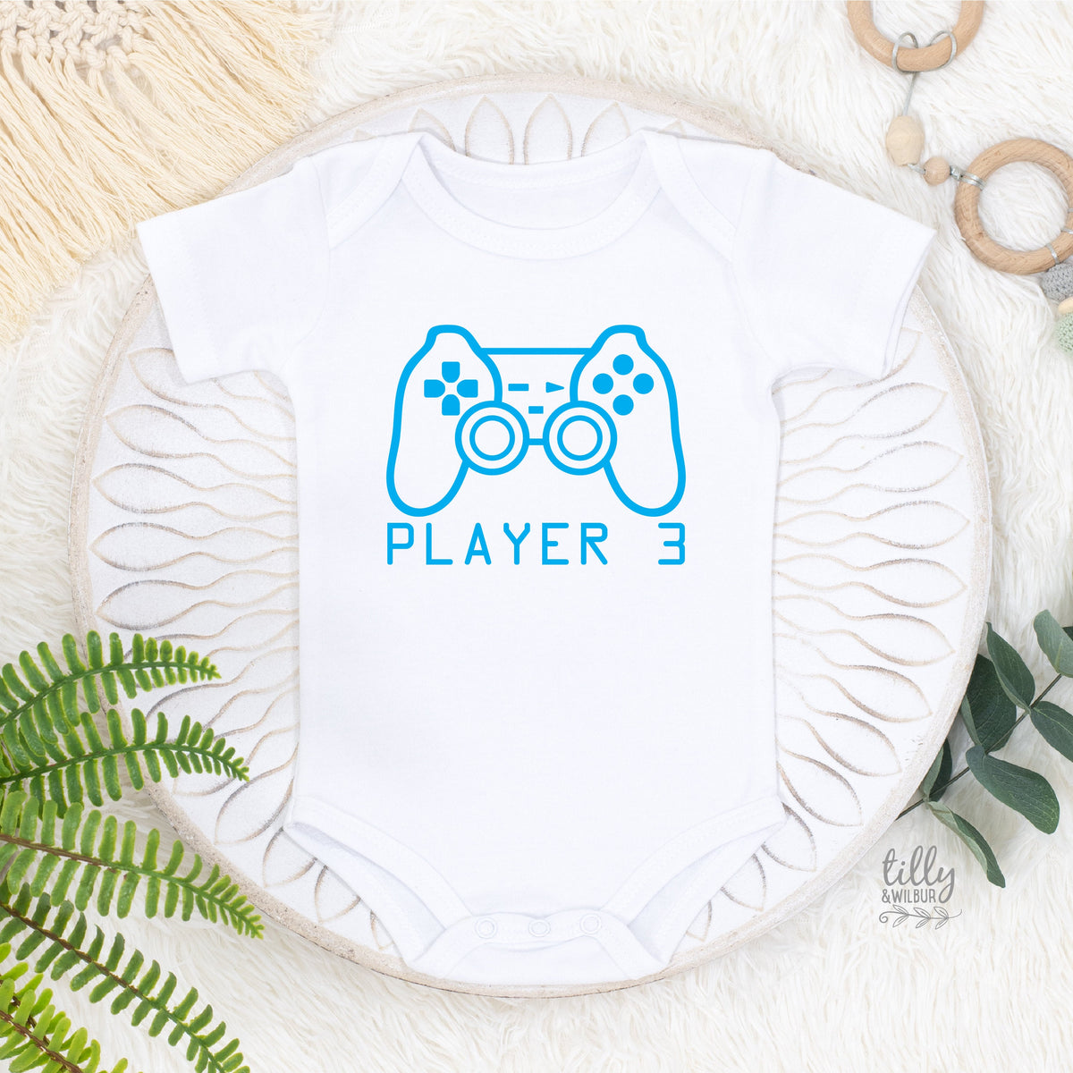 Player 3 Bodysuit, Player 3 Onesie, Part of Player 1 Player 2 Set, Father Son Matching Shirts, Matching Tees, Gaming, Father&amp;#39;s Day Gift