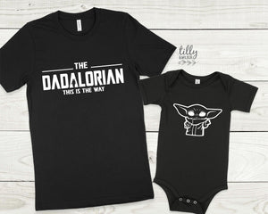 Dadalorian T-Shirt, Father And Baby Set, Daddy And Me Outfits, Daddy And Daughter Shirts, Father And Son Shirts, Father&#39;s Day Gift, Daddy
