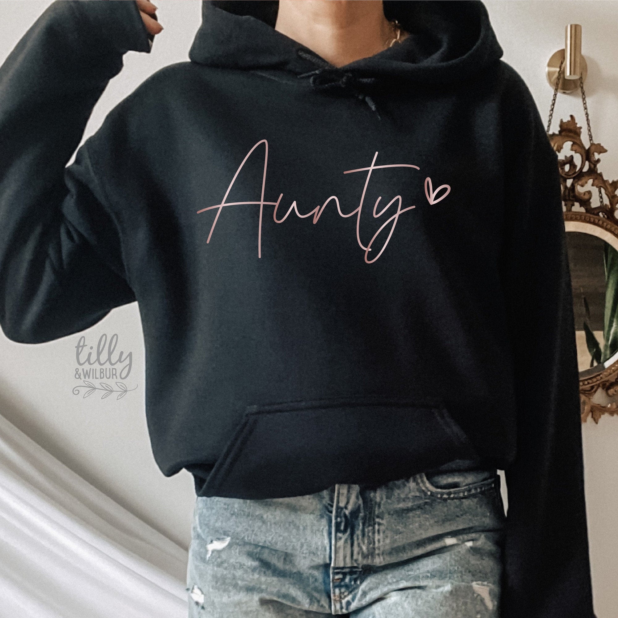 Aunty Hoodie, Pregnancy Announcement Jumper, I&#39;m Going To Be An Aunty, Baby Shower Gift, Women&#39;s Clothing, Aunty, Auntie, Aunty Sweatshirt