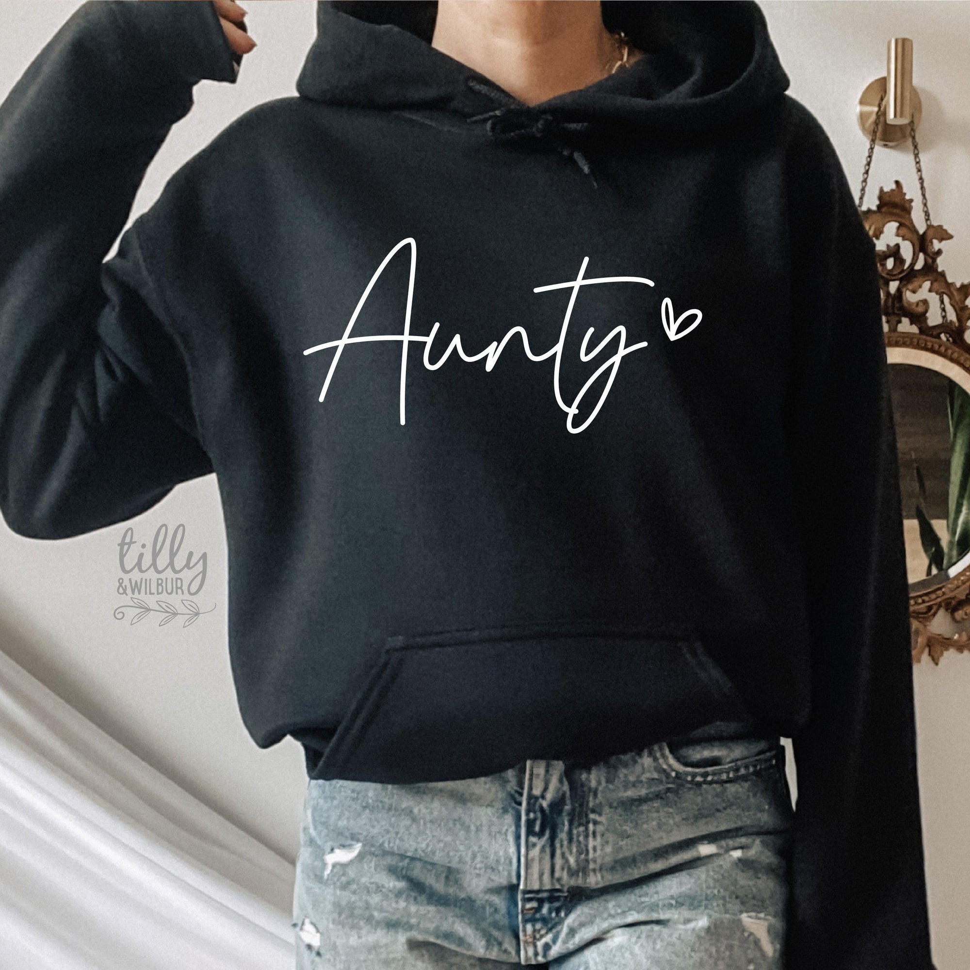 Aunty Hoodie, Pregnancy Announcement Jumper, I&#39;m Going To Be An Aunty, Baby Shower Gift, Women&#39;s Clothing, Aunty, Auntie, Aunty Sweatshirt