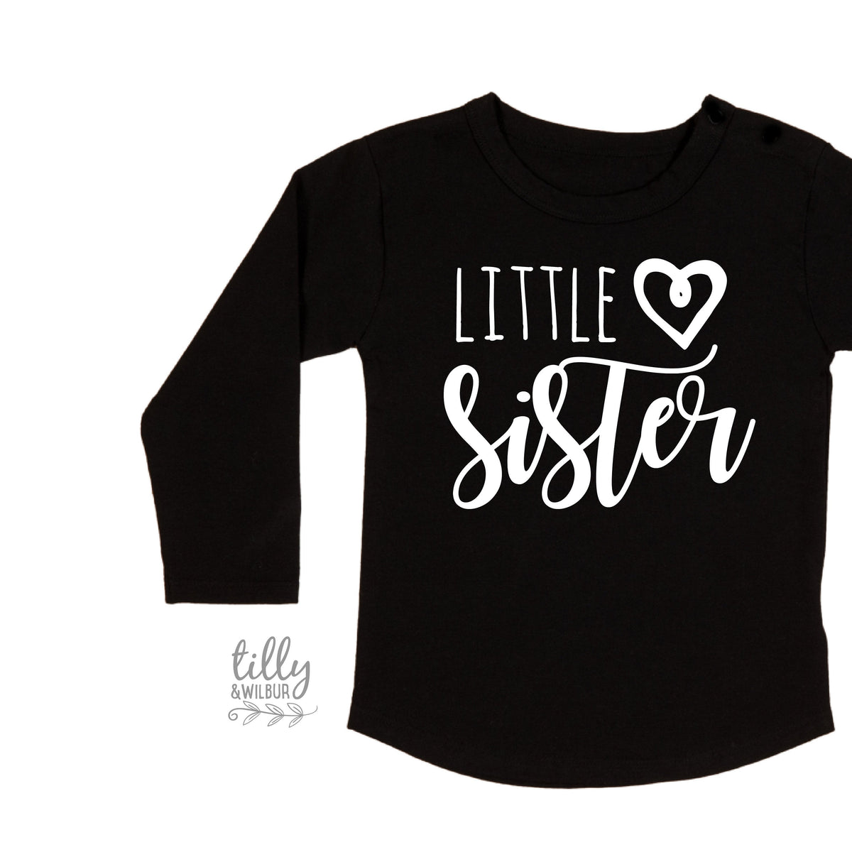 Little Sister T-Shirt, Matching Sister Outfits, Sibling T-Shirts, Matching Big Sister Little Sister T-Shirts, New Baby Sister Gift, Newborn