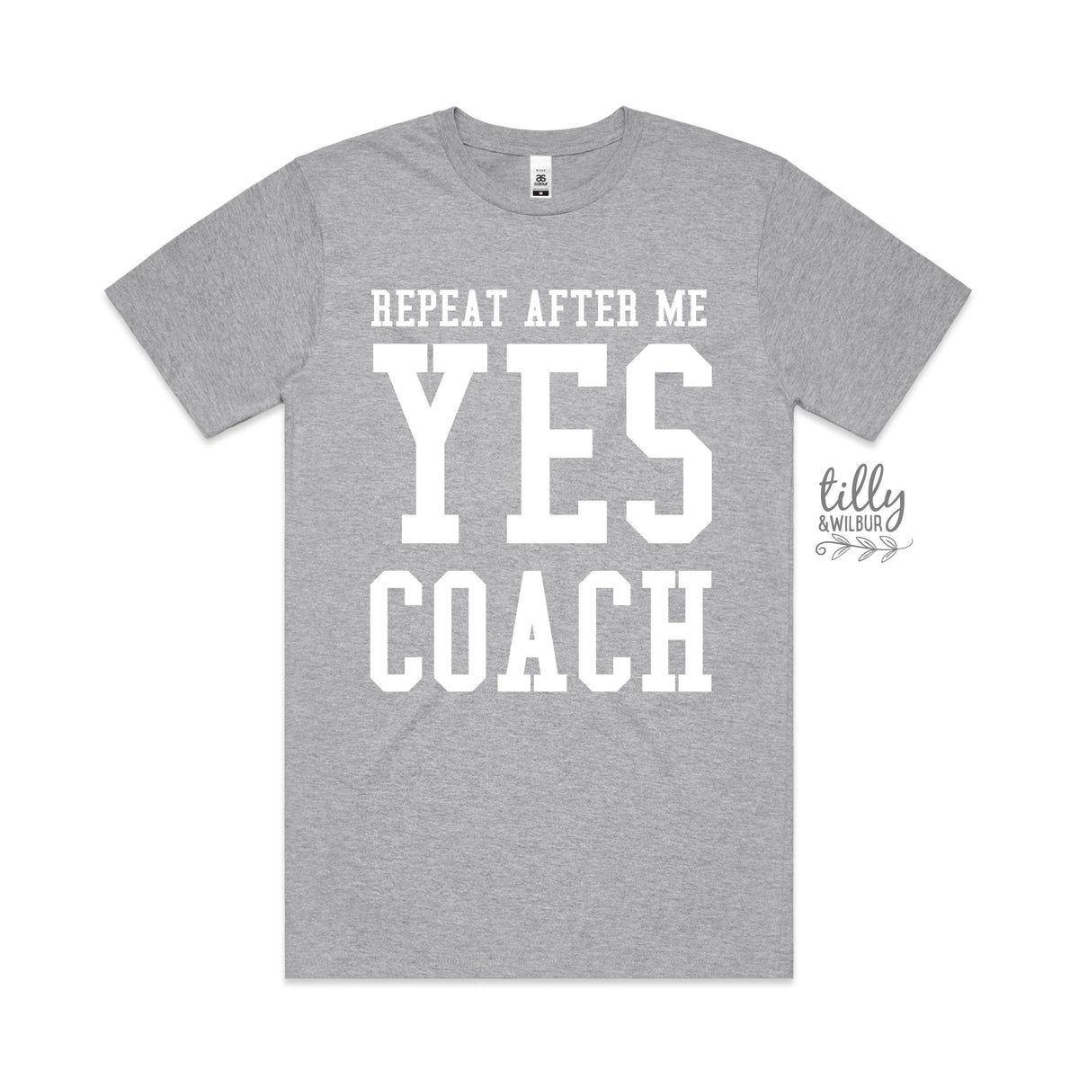 Repeat After Me Yes Coach Men&amp;#39;s T-Shirt, Coach T-Shirt, Coach Gift, Sports Coach T-Shirt, Football Coach, Soccer Coach, Gymnastics Coach