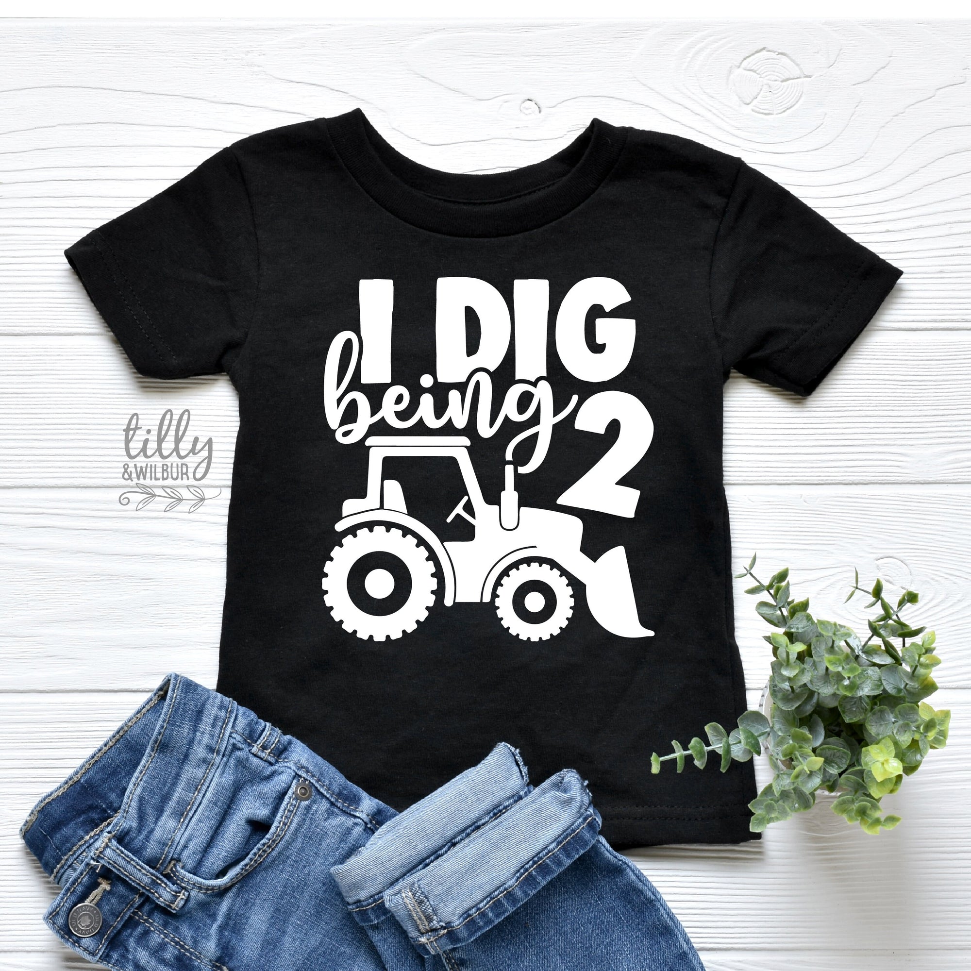 I Dig Being Two Birthday T-Shirt, 2nd Birthday T-Shirt, 2nd Second Birthday Tee, Two Birthday Gift, Boys 2nd Birthday, Boys Birthday T-Shirt