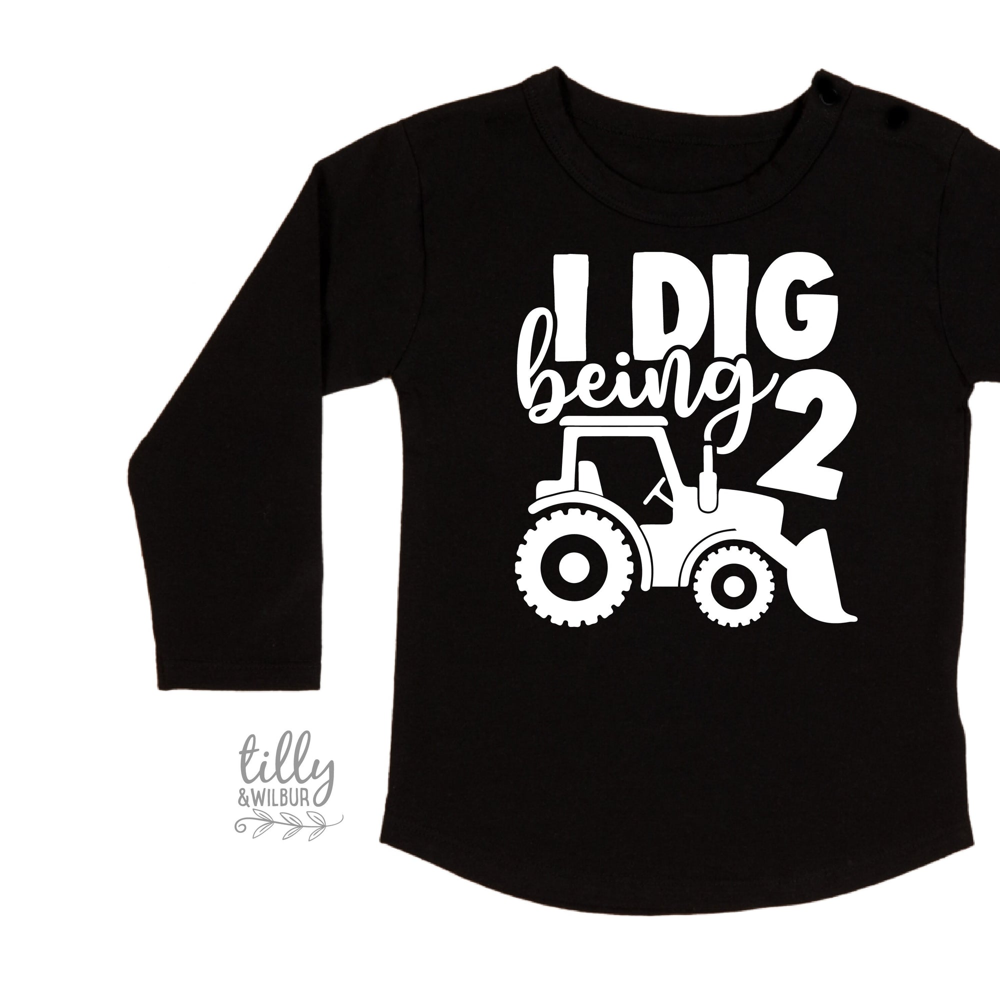 I Dig Being Two Birthday T-Shirt, 2nd Birthday T-Shirt, 2nd Second Birthday Tee, Two Birthday Gift, Boys 2nd Birthday, Boys Birthday T-Shirt
