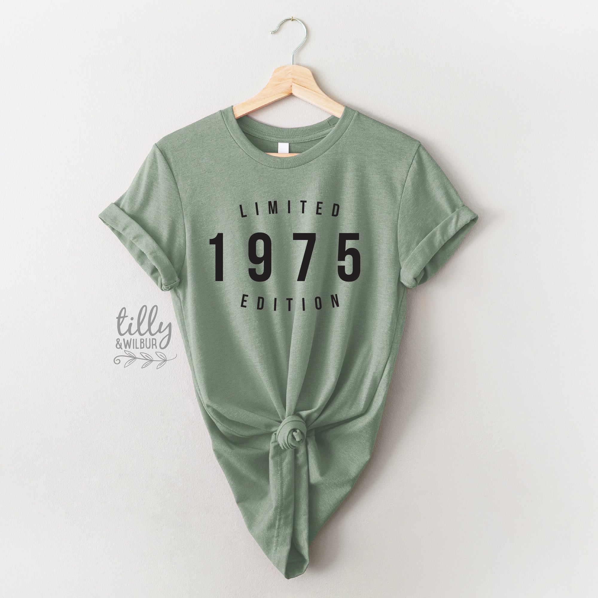 Limited Edition Birthday T-Shirt With Personalised Year, Limited Edition T-Shirt, Personalised Birthday T-Shirt, Women&#39;s Birthday T-Shirt