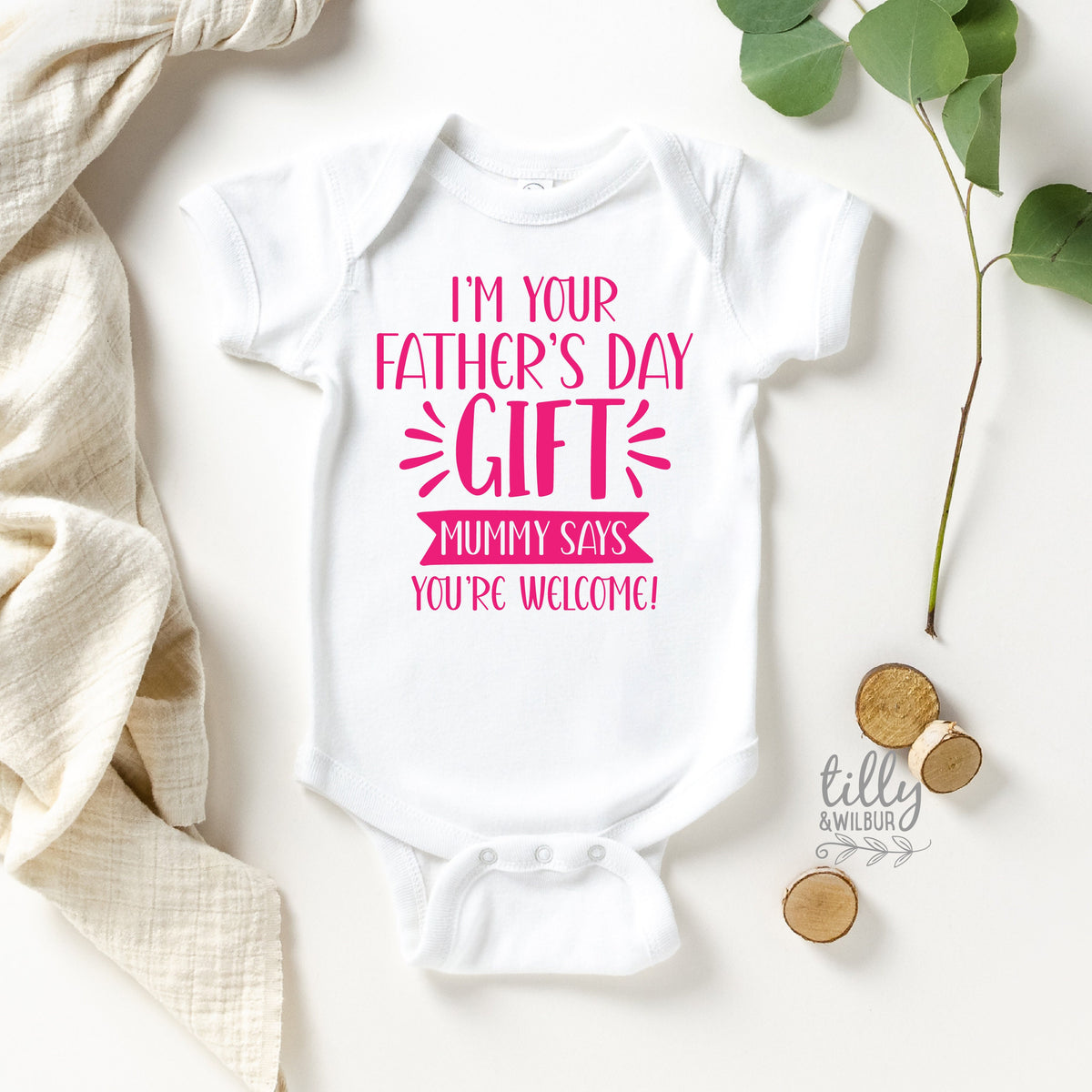 I&amp;#39;m Your Father&amp;#39;s Day Gift Mummy Says You&amp;#39;re Welcome Bodysuit, First Father&amp;#39;s Day Onesie, I Love You Daddy Happy 1st Father&amp;#39;s Day Onesie