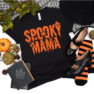 Spooky Mama T-Shirt, Halloween T-Shirt For Mum, Mummy Halloween Outfit, Halloween T-Shirt For Mums, Funny Mum T-Shirt, Mumster T-Shirt