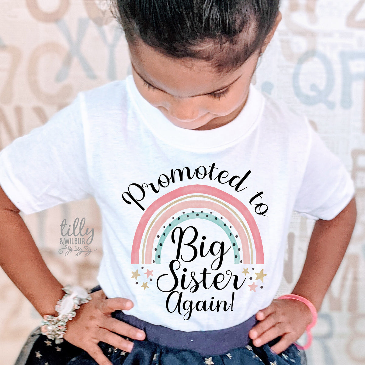 Promoted To Big Sister Again! T-Shirt, Big Sister Gift, Pregnancy Announcement Shirt, Big Sister Announcement, I&amp;#39;m Going To Be A Big Sister