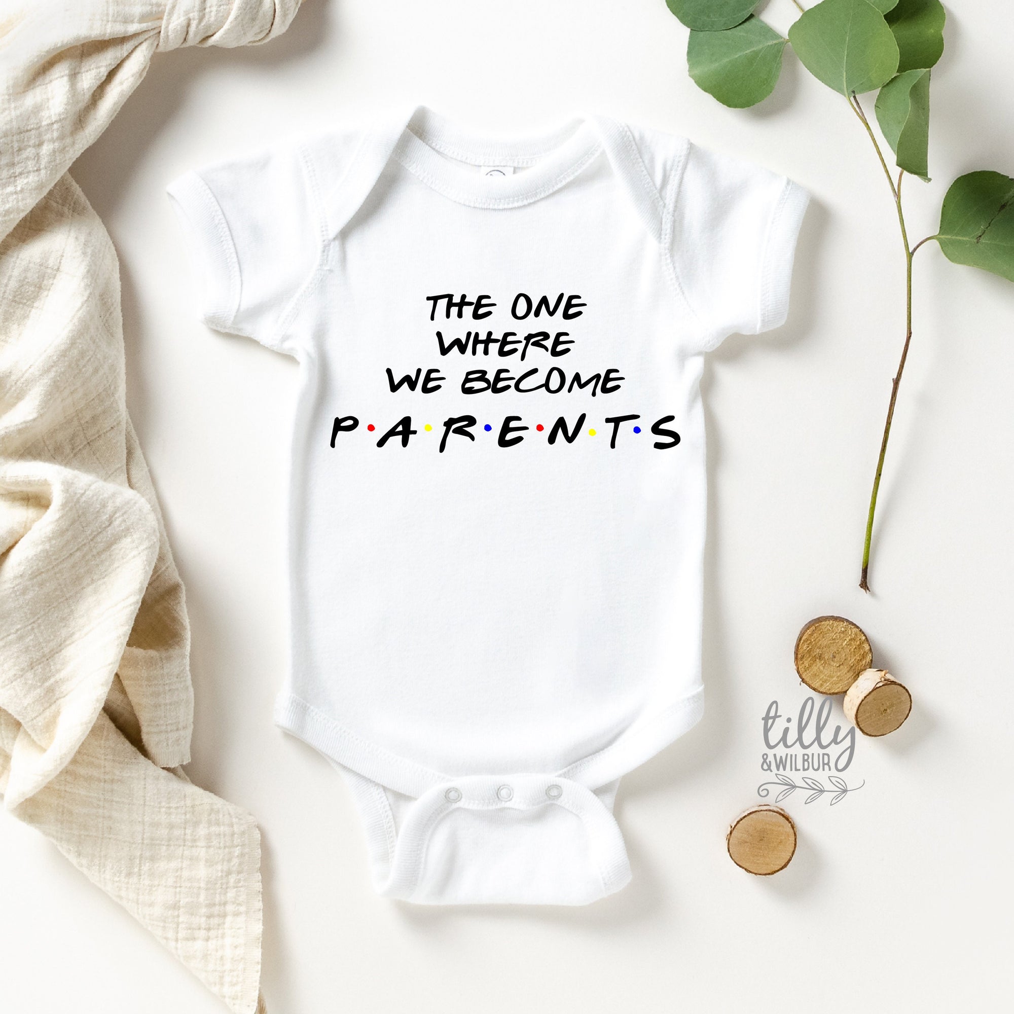 The One Where We Become Parents Bodysuit, Baby Announcement, Baby Shower Gift, Pregnancy Announcement Onesie, Newborn Gift, Pregnancy Gift