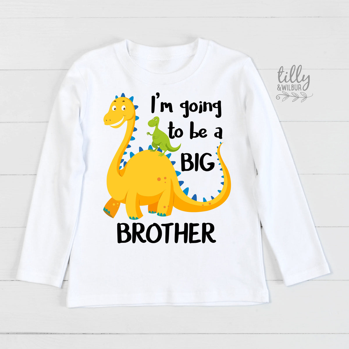 Big Brother T-Shirt, Promoted To Big Brother T-Shirt, Big Brothersaurus T-Shirt, Dinosaur T-Shirt, I&amp;#39;m Going To Be A Big Brother T-Shirt