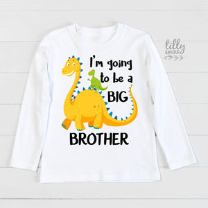 Big Brother T-Shirt, Promoted To Big Brother T-Shirt, Big Brothersaurus T-Shirt, Dinosaur T-Shirt, I&#39;m Going To Be A Big Brother T-Shirt